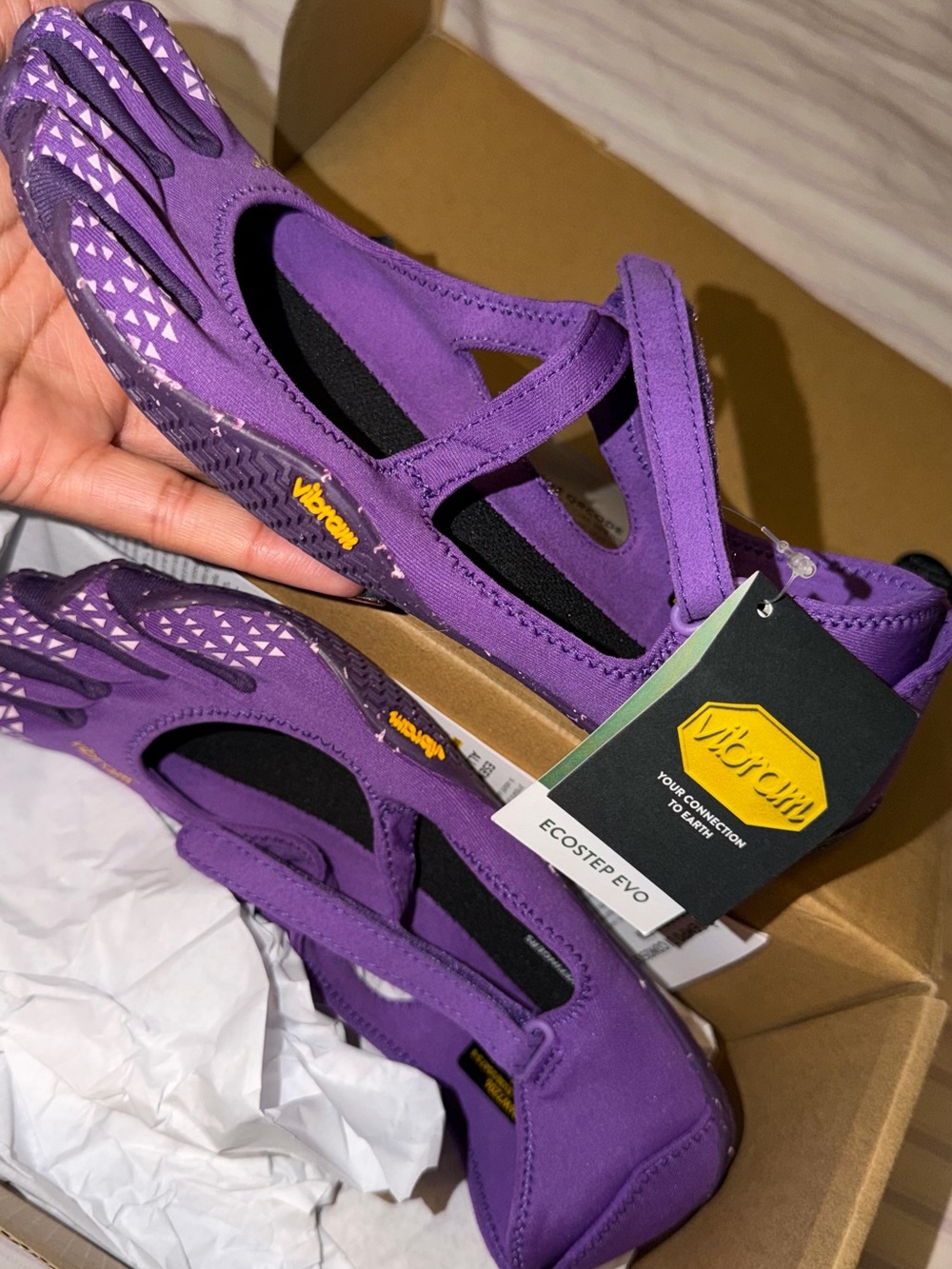 Vibram Women’s Purple FiveFingers EcoStep Evo Toe Shoes